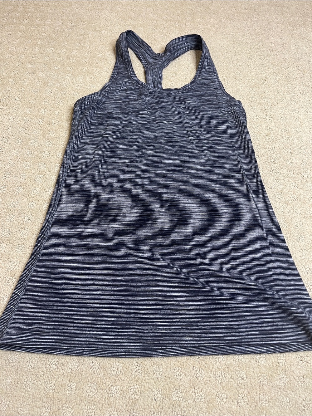 lululemon athletica Heathered Charcoal Racerback Tank